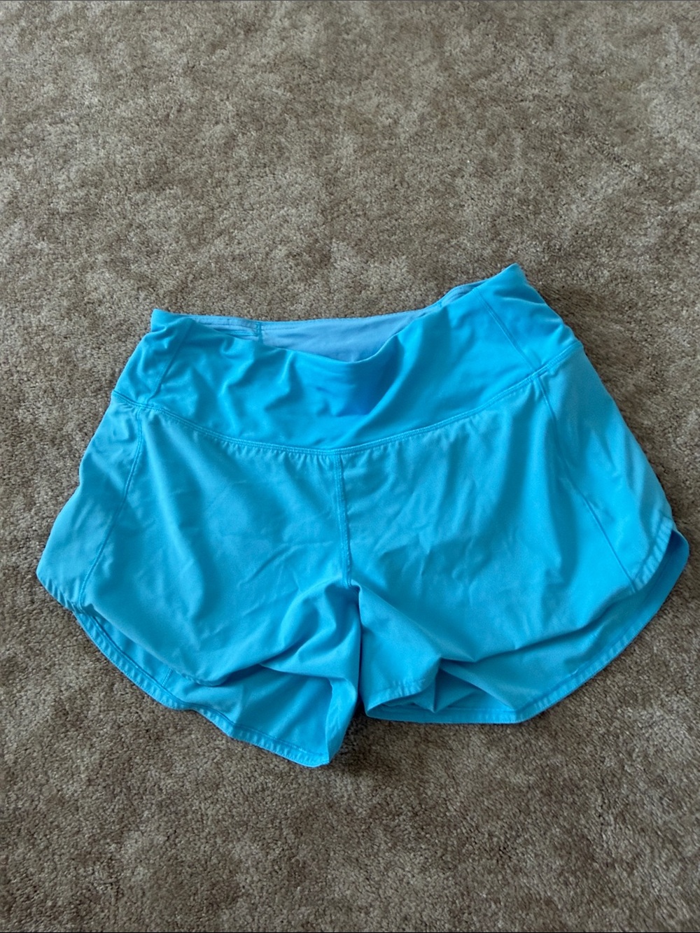Lululemon Blue Speed Up High-Rise Short 4"